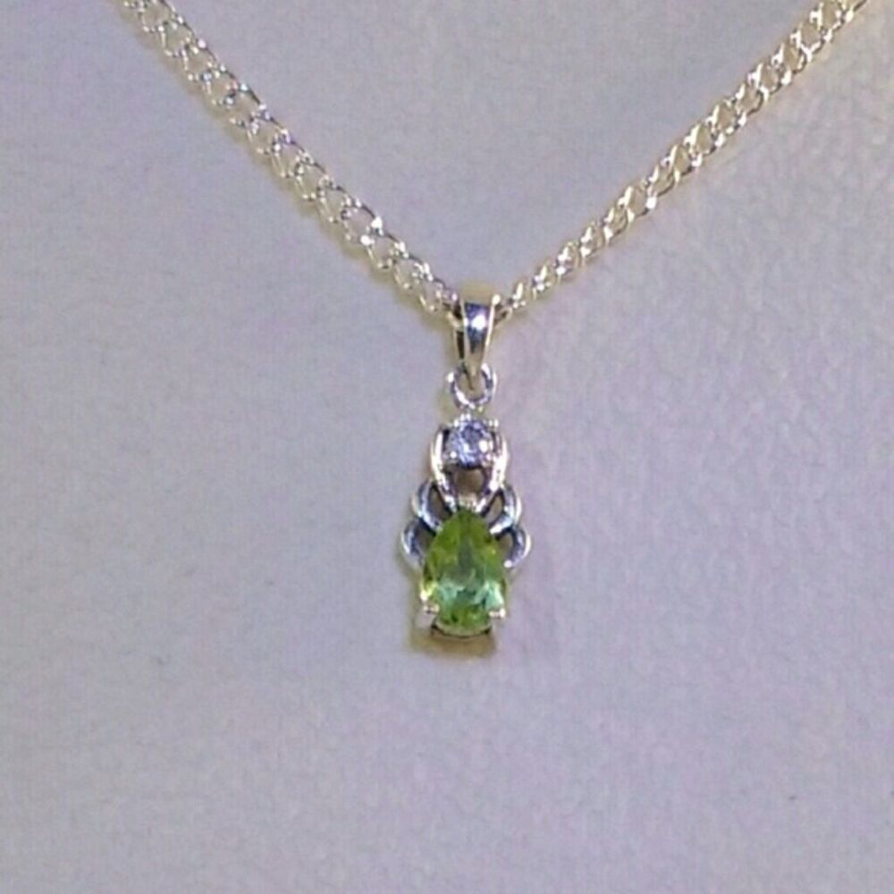 Peridot and Topaz Pendant